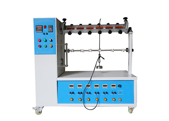 Tester zginania przewodu zasilającego IEC 60884-1 10-60 obr./min Szybkość zginania 6 stacji roboczych